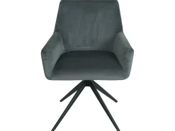 Silla de comedor MCW-L91 (juego de 6), gris oscuro