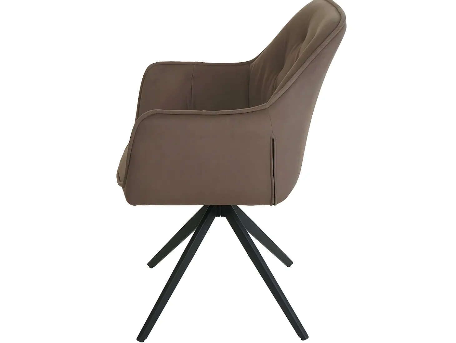 Silla de comedor MCW-L80 (juego de 6), marrón