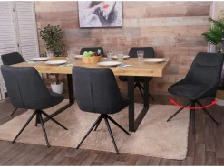 Silla de comedor MCW-M65, antracita