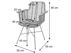 Silla de comedor MCW-M29 (juego de 6)
