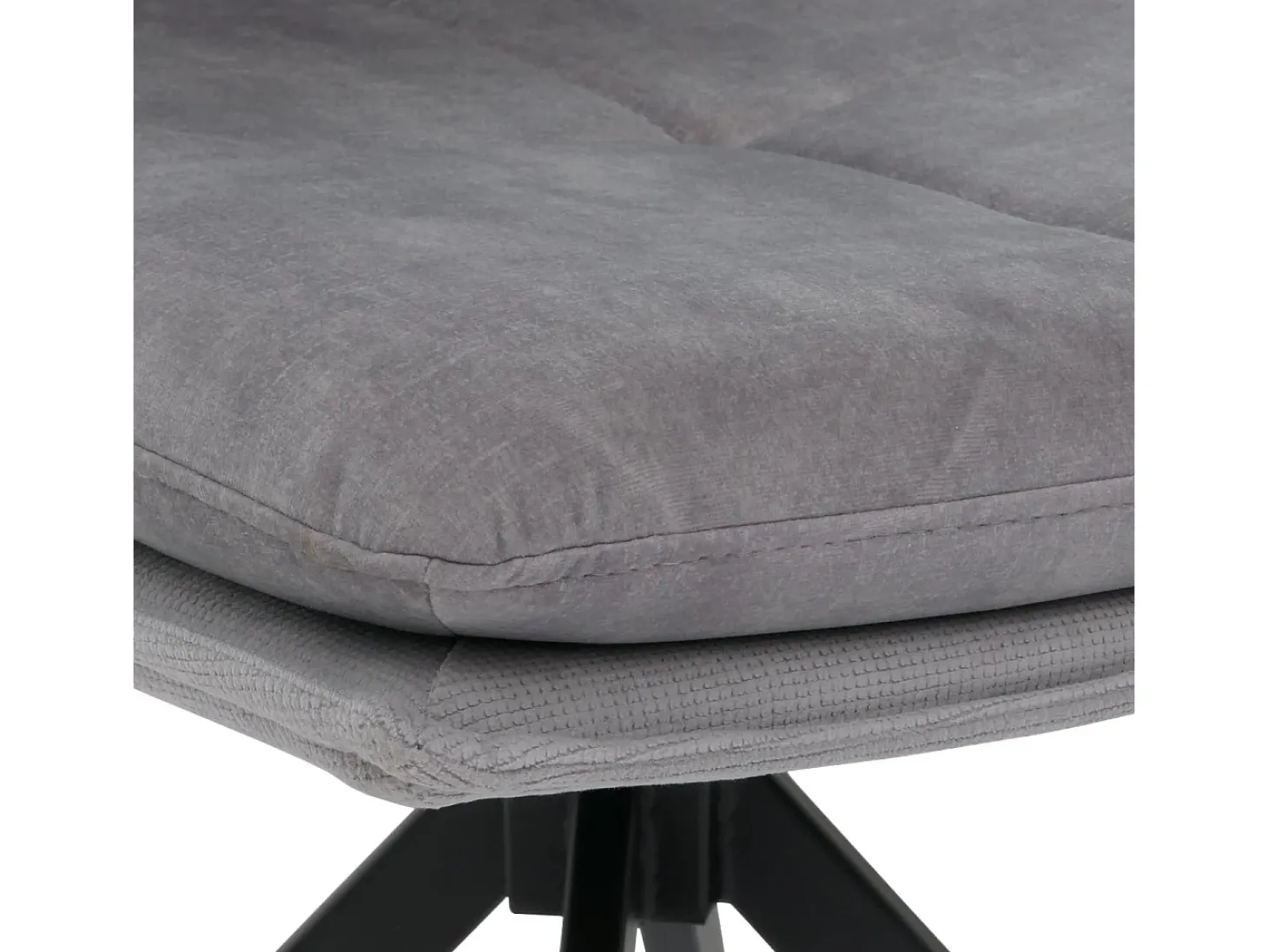 Silla de comedor MCW-M68 (juego de 6), gris