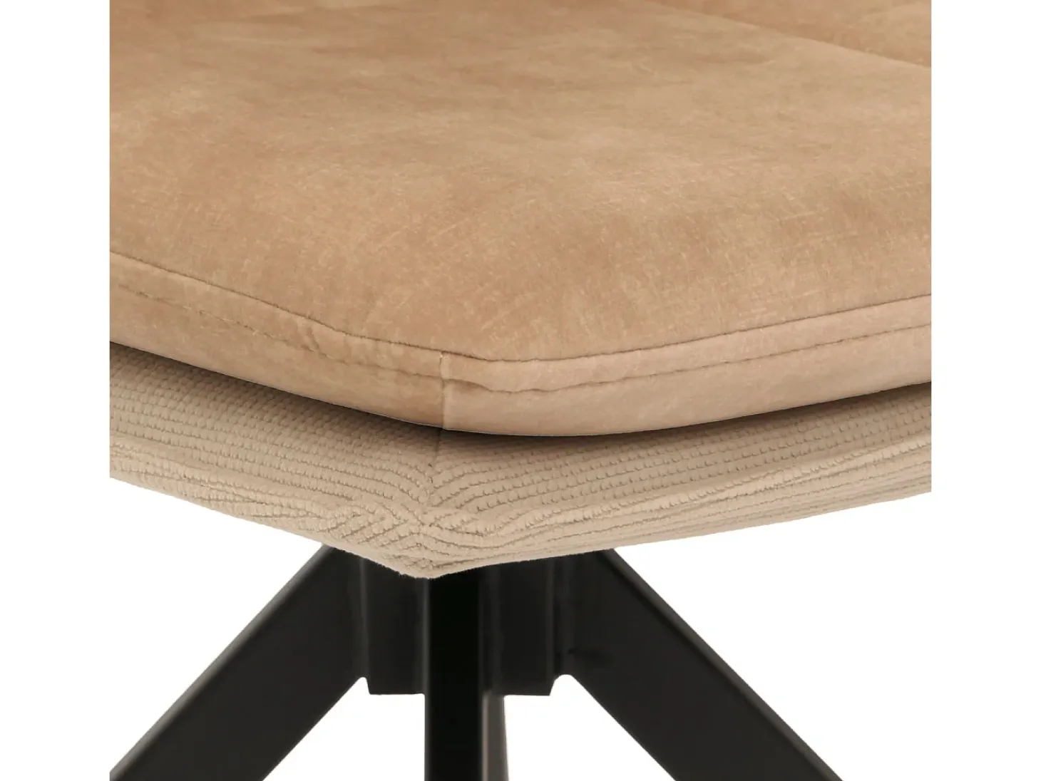 Silla de comedor MCW-M68 (juego de 6), beige