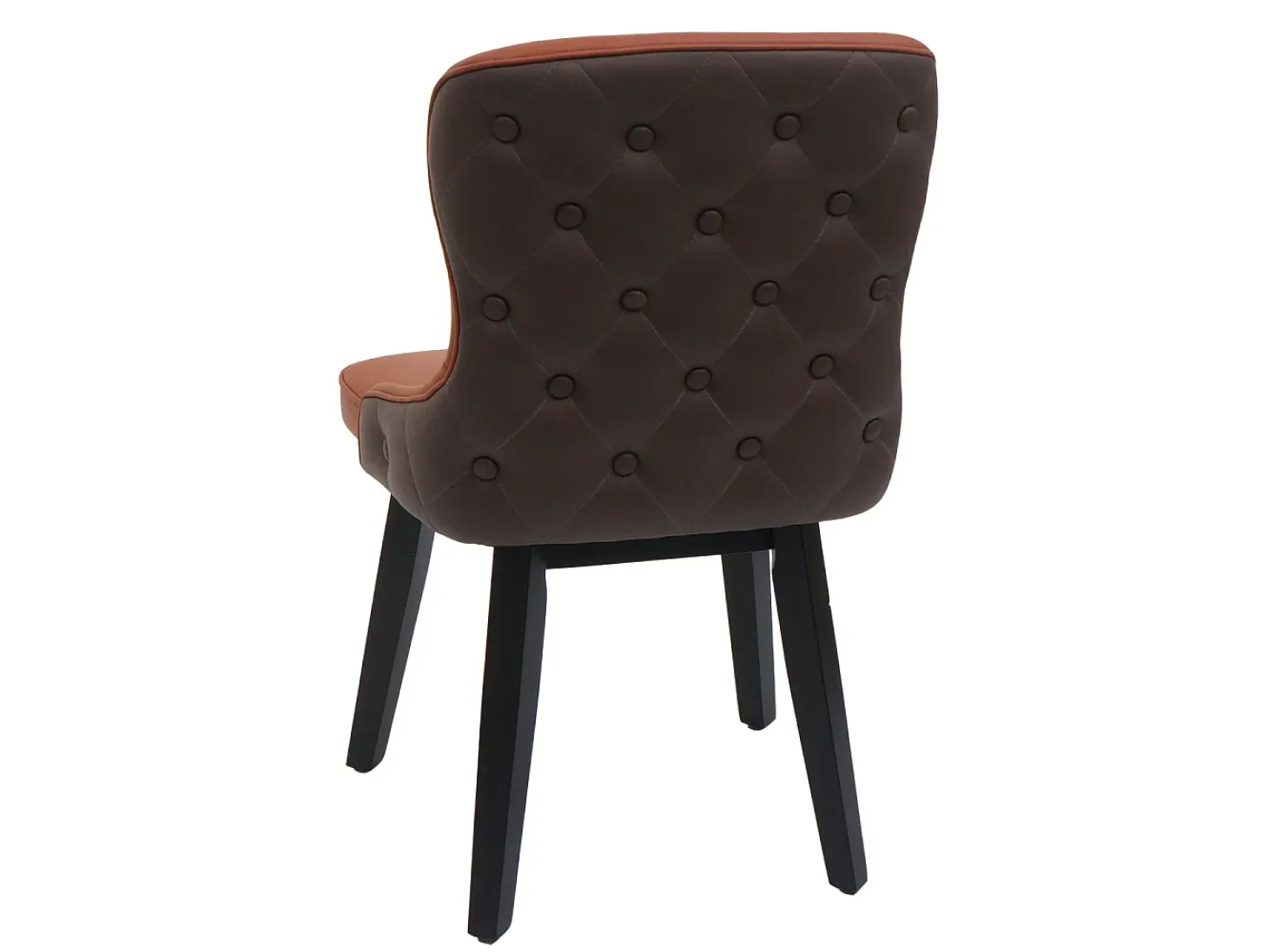 Silla de comedor MCW-M60 (set de 2), terracota-marrón