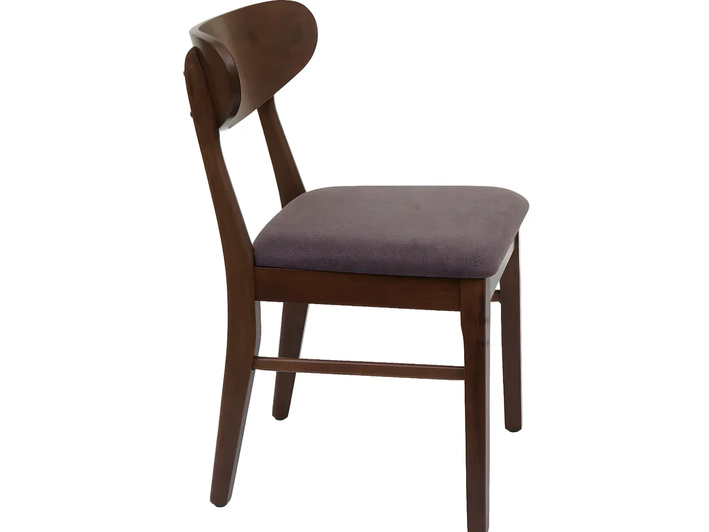 Silla de comedor MCW-M59 (set de 2), estructura oscura, topo