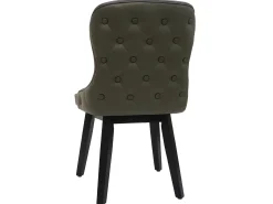 Silla de comedor MCW-M60 (set de 2), verde oscuro-gris