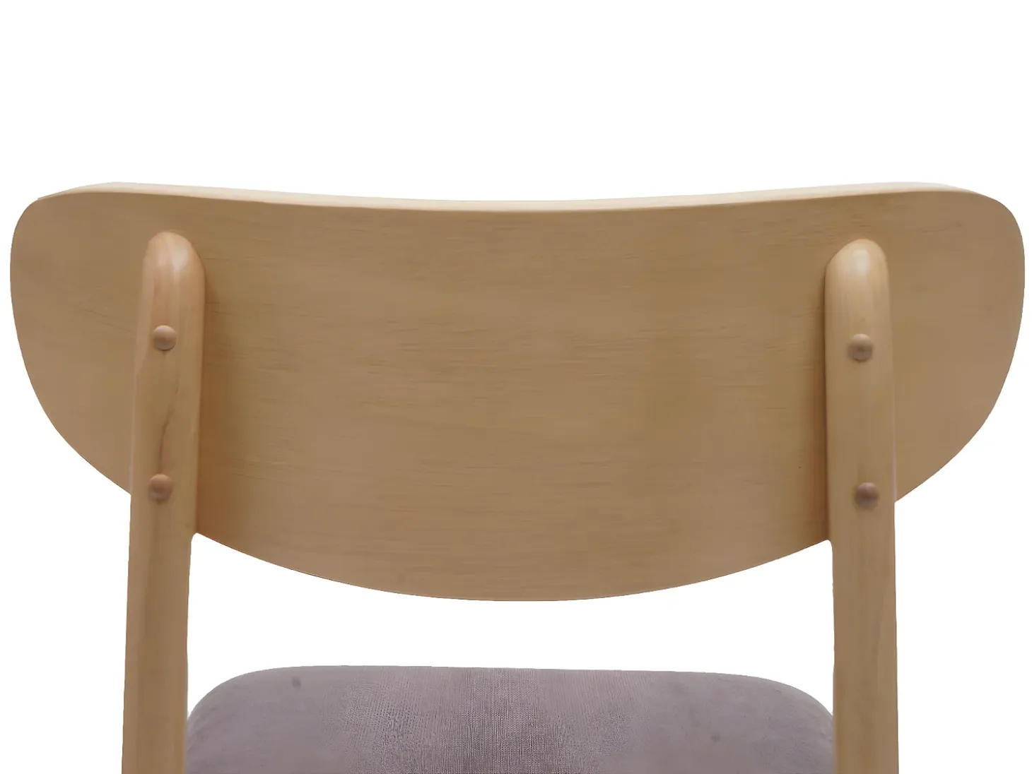 Silla de comedor MCW-M59 (set de 2), estructura color claro, topo