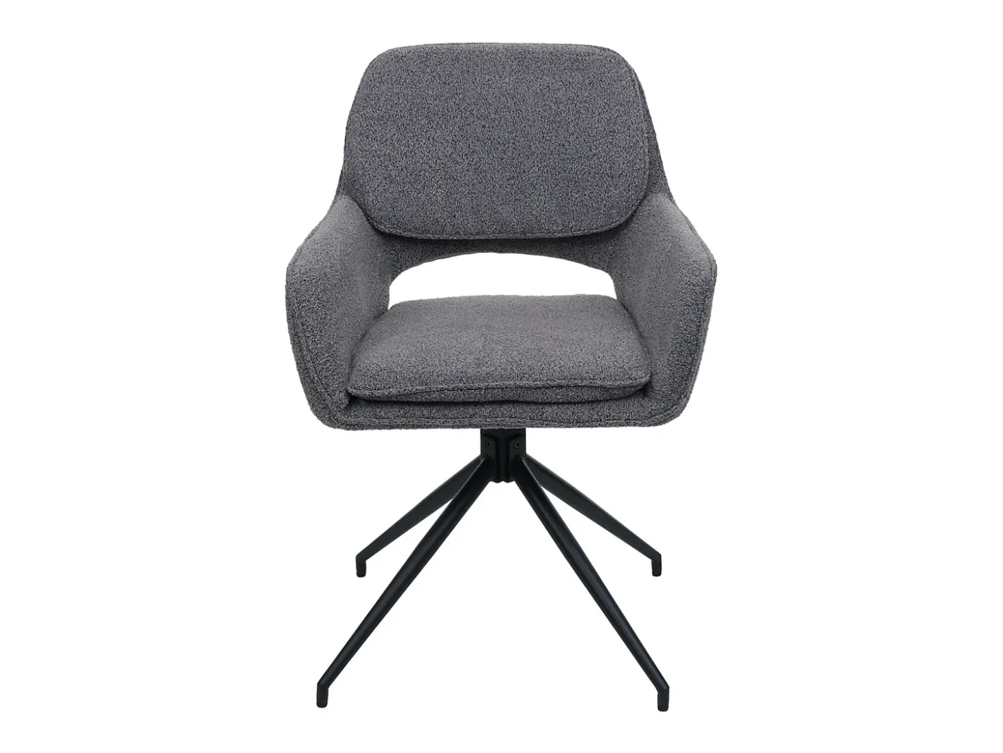 Silla de comedor MCW-N74 (juego de 6), gris