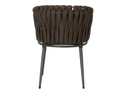 Silla de comedor MCW-N38 (juego de 6), marrón Cojín gris oscuro