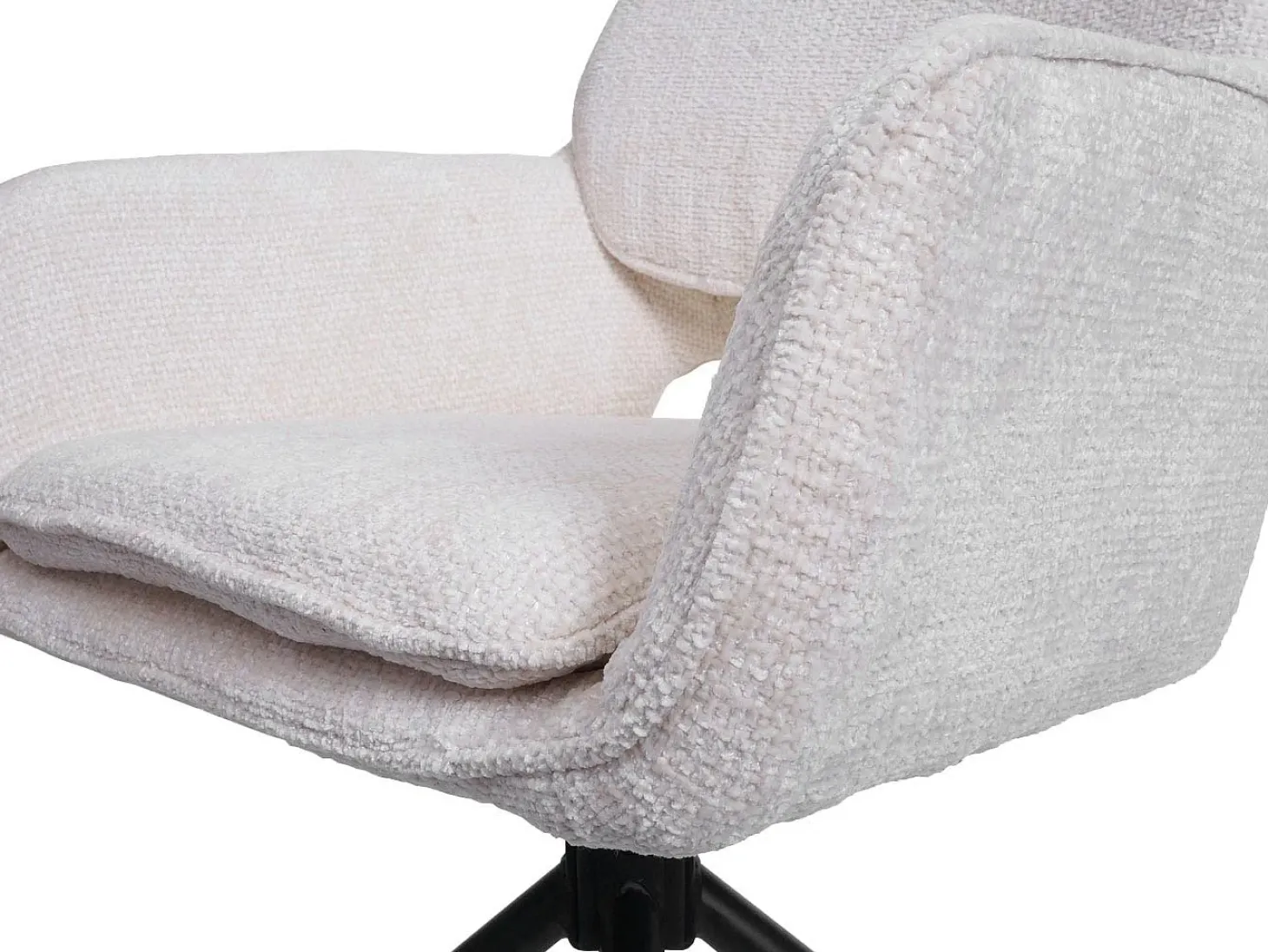 Silla de comedor MCW-N74 (juego de 6), crema