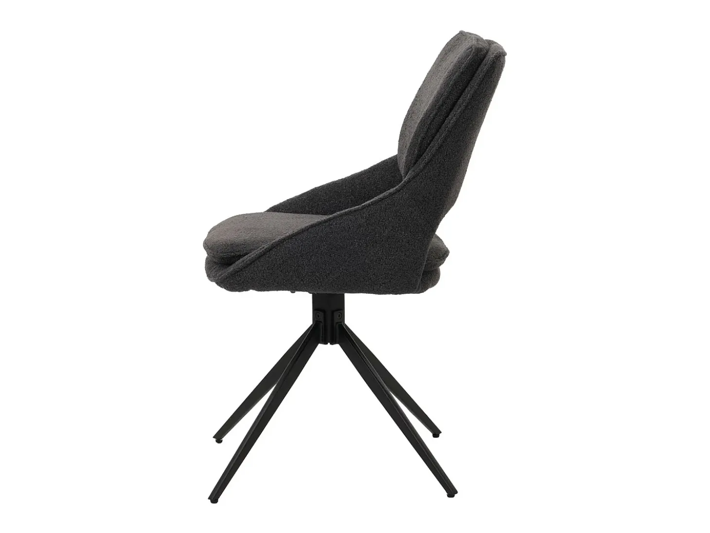 Silla de comedor MCW-N73 (juego de 2), gris oscuro