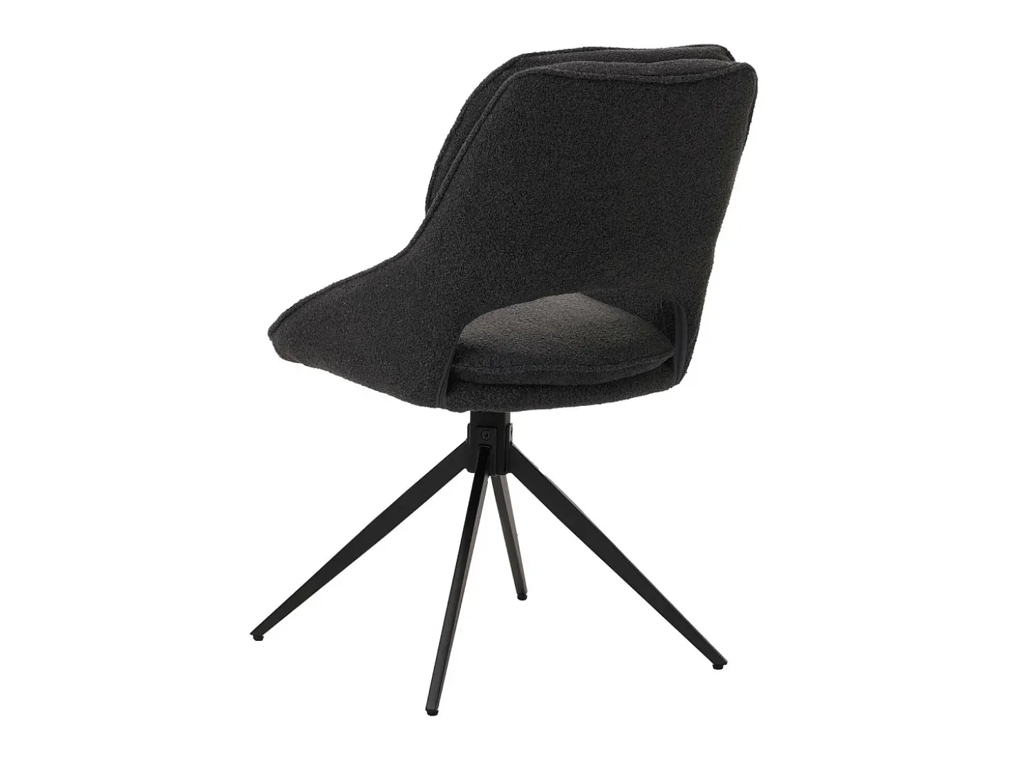 Silla de comedor MCW-N73 (juego de 2), gris oscuro