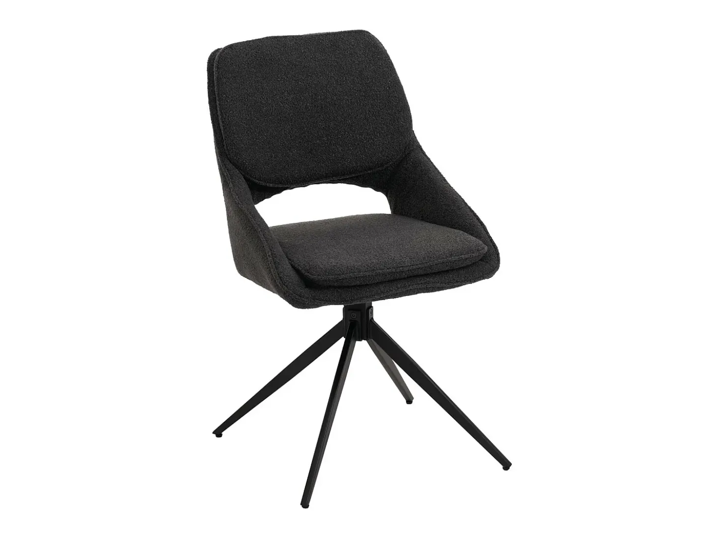 Silla de comedor MCW-N73 (juego de 2), gris oscuro