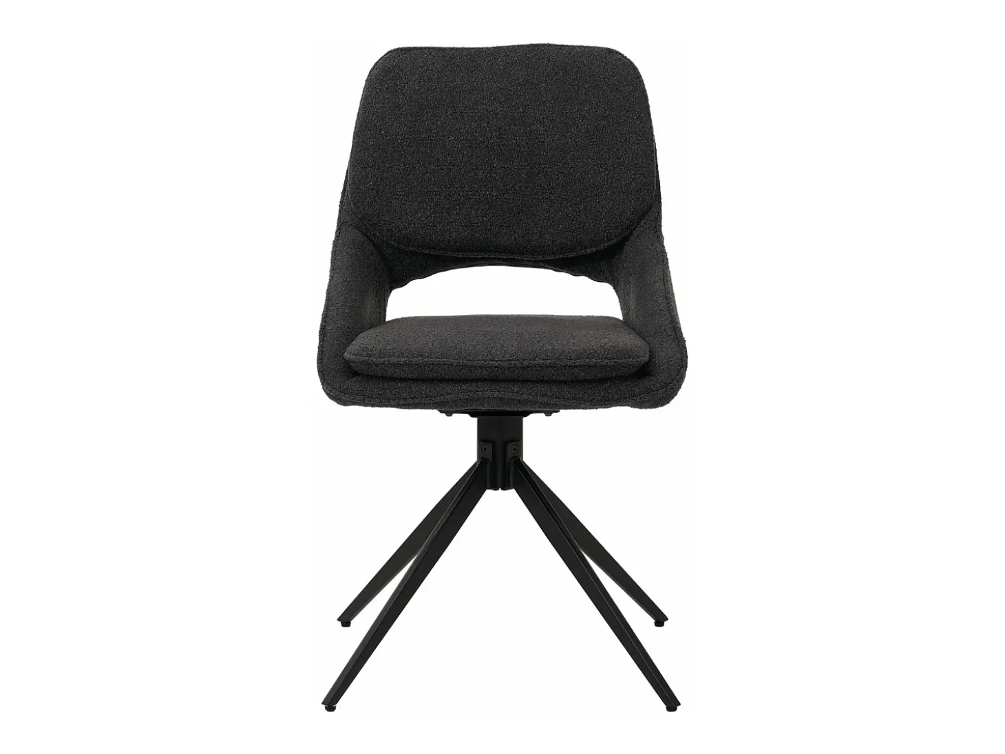 Silla de comedor MCW-N73 (juego de 2), gris oscuro