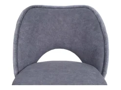 Silla de comedor MCW-N72 (juego de 6), gris oscuro