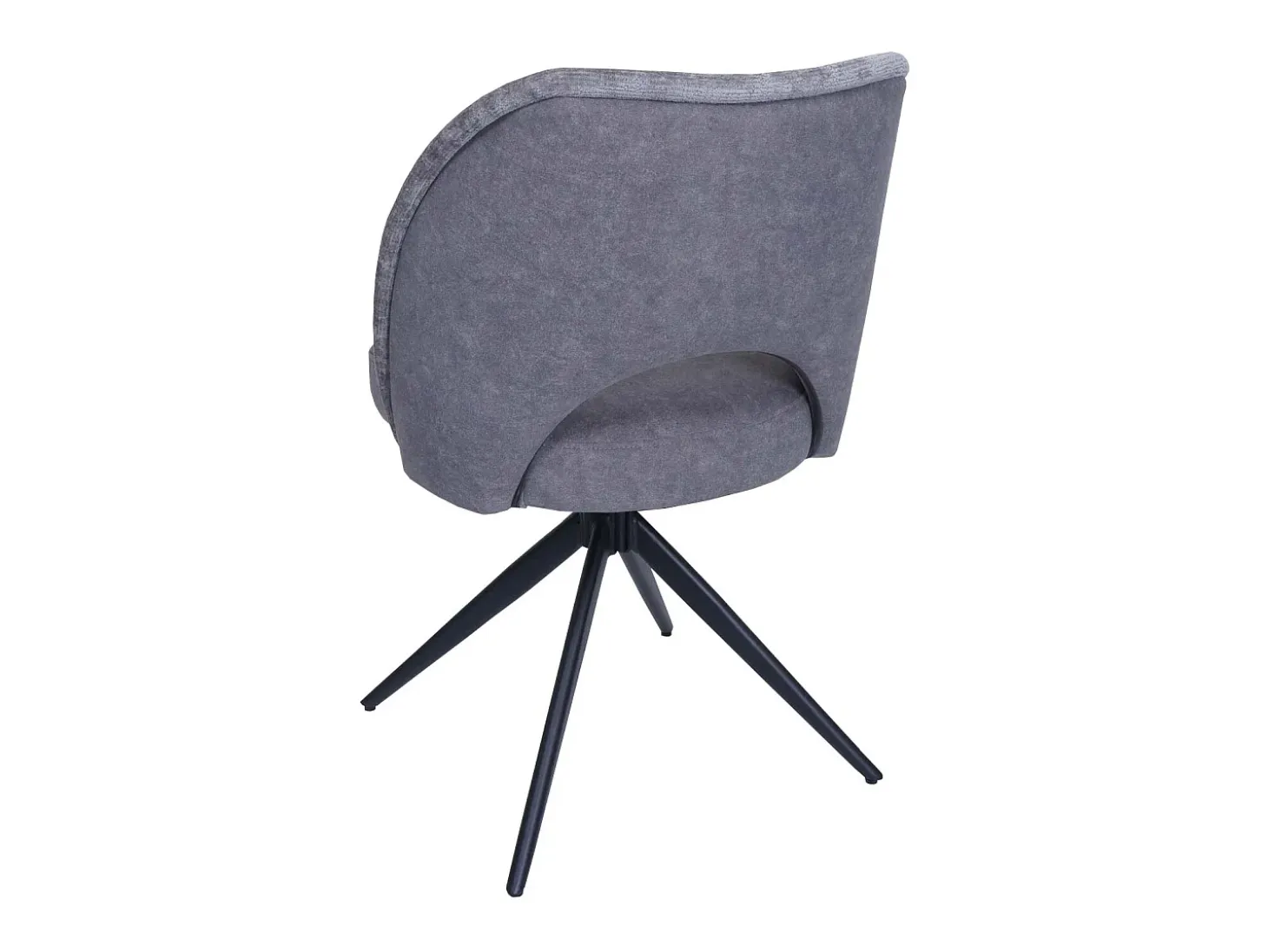 Silla de comedor MCW-N72 (juego de 6), gris oscuro