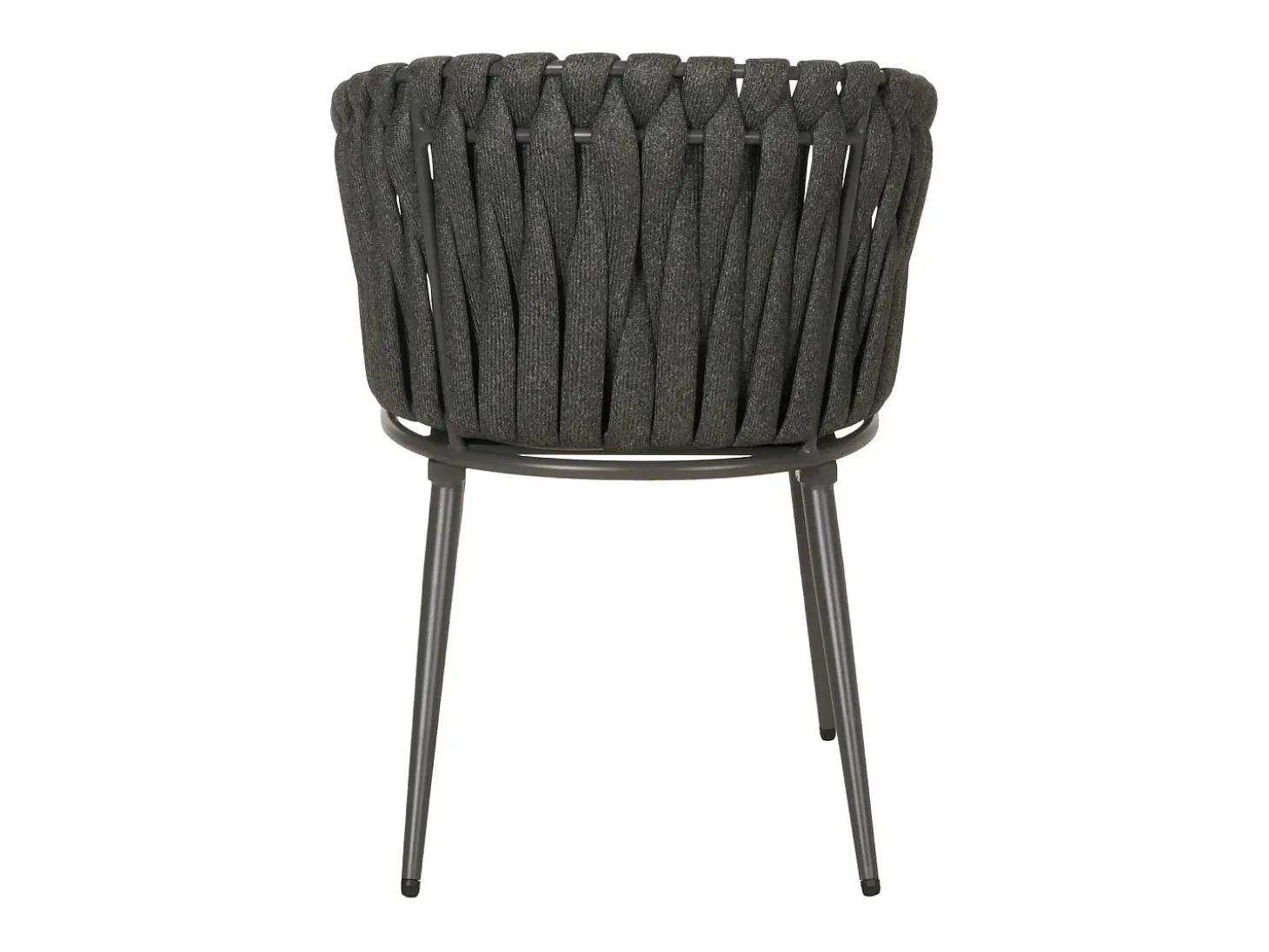 Silla de comedor MCW-N38 (juego de 6), antracita Cojín gris oscuro