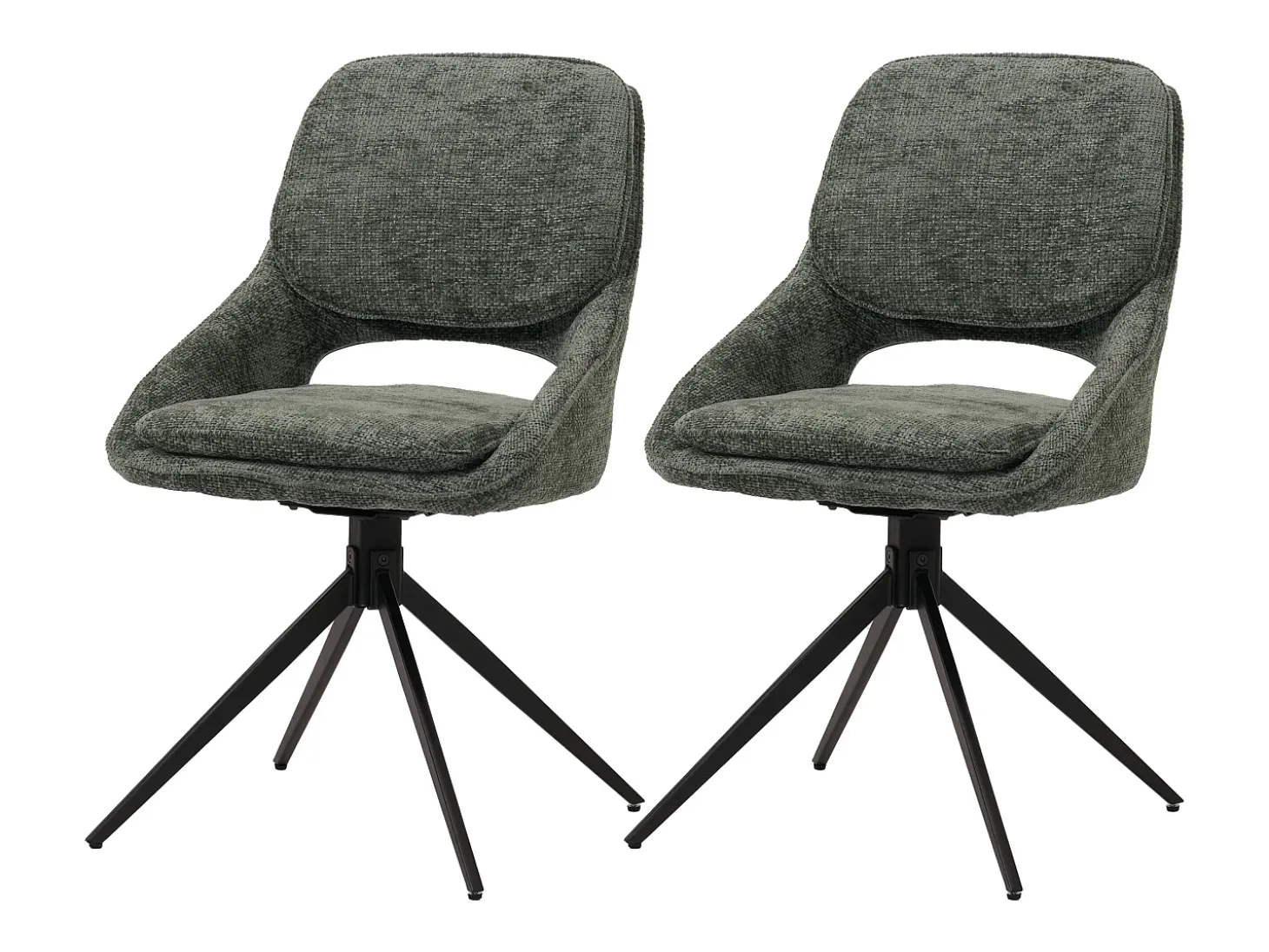 Silla de comedor MCW-N73 (set de 2), verde