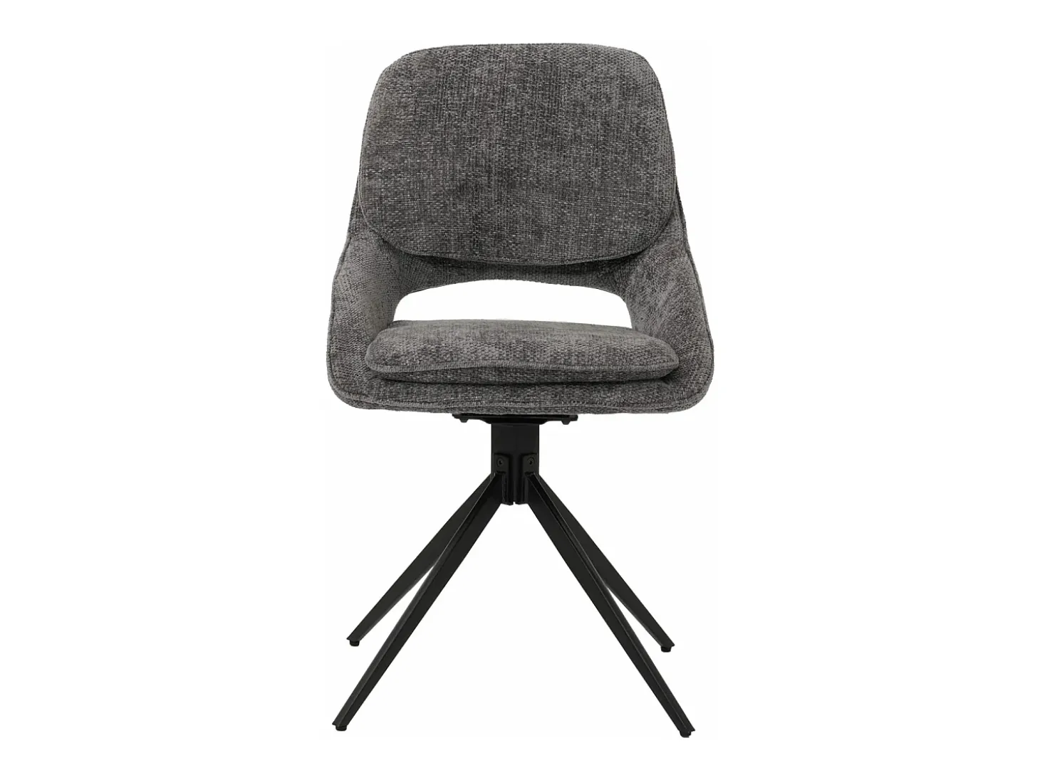 Silla de comedor MCW-N73 (set de 2), gris oscuro