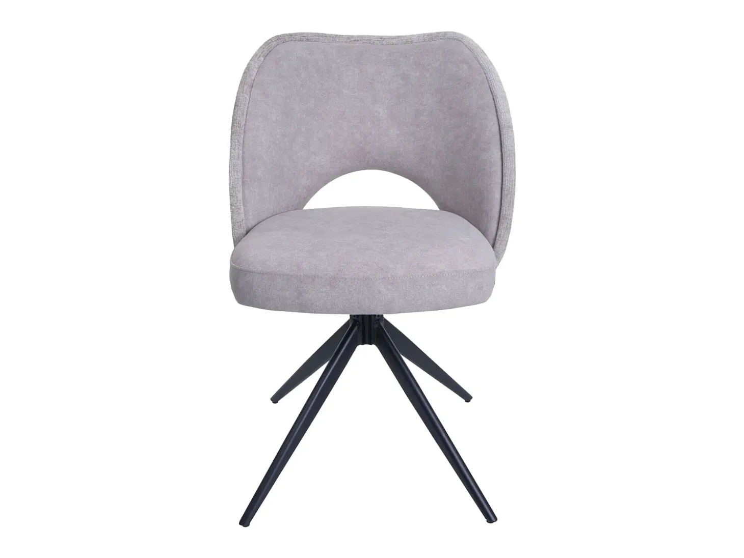 Silla de comedor MCW-N72 (set de 2), gris claro