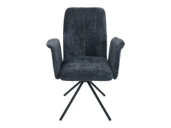 Silla de comedor MCW-N99 (set de 2), gris oscuro