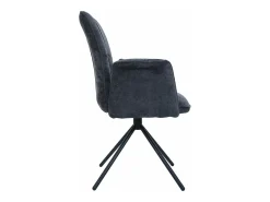 Silla de comedor MCW-N99 (set de 2), gris oscuro