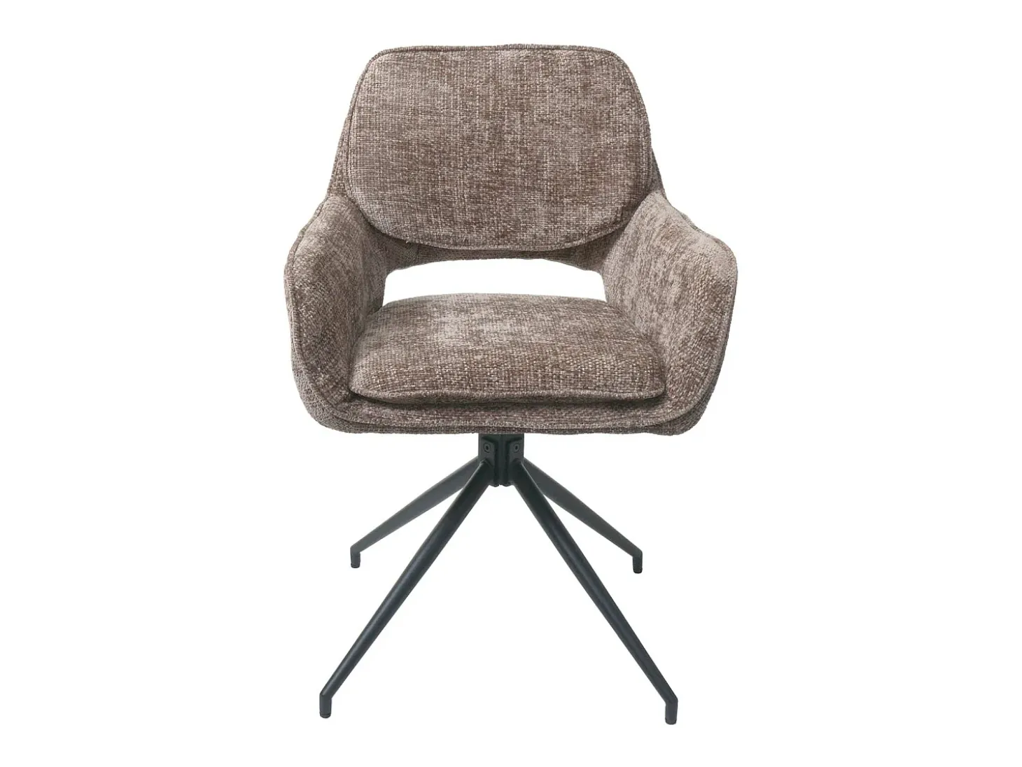 Silla de comedor MCW-N74 (set de 2), marrón