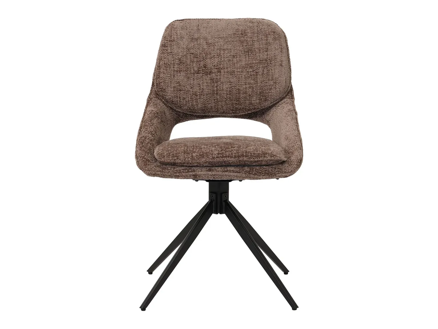 Silla de comedor MCW-N73 (set de 2), marrón