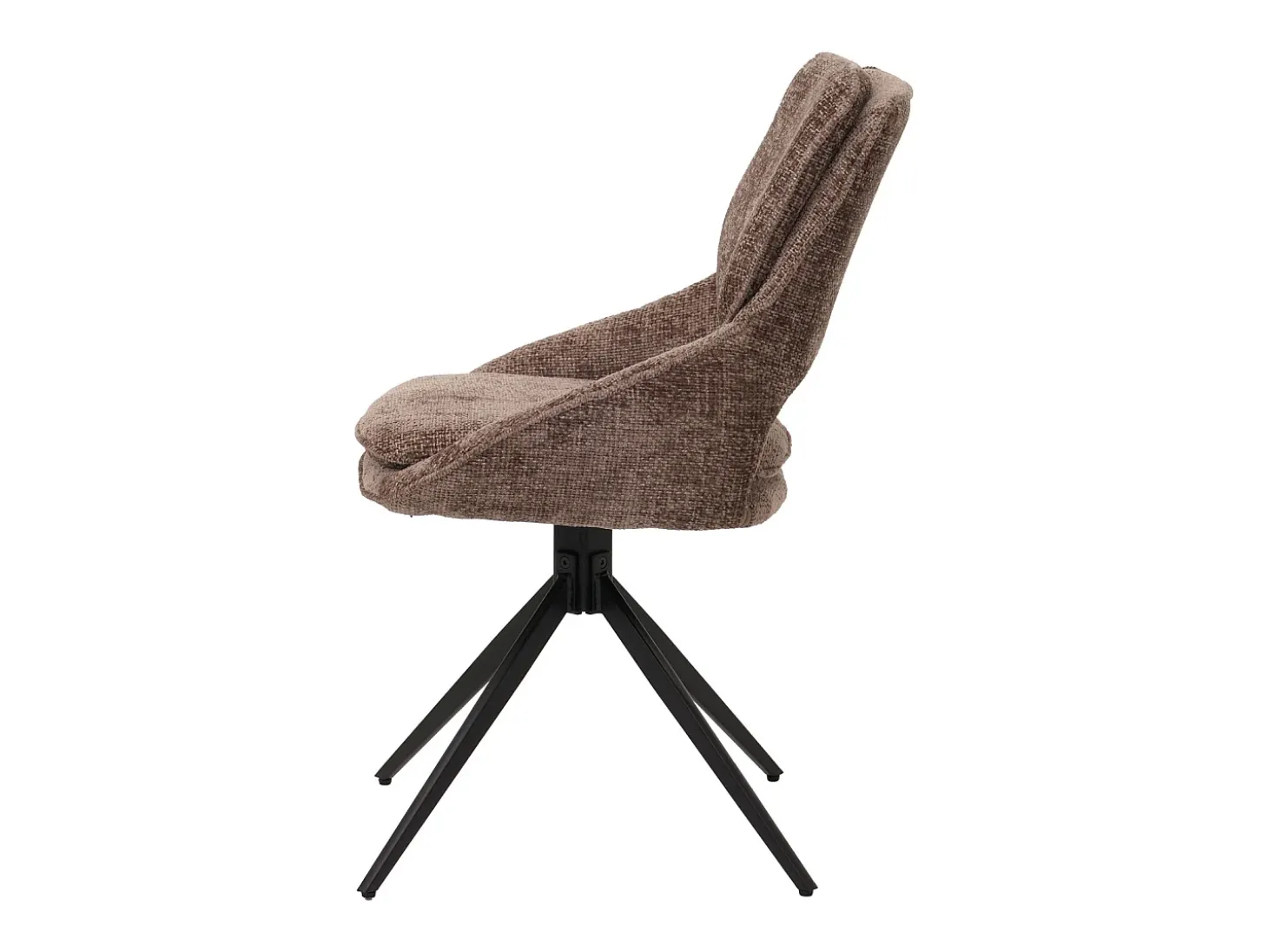 Silla de comedor MCW-N73 (set de 2), marrón