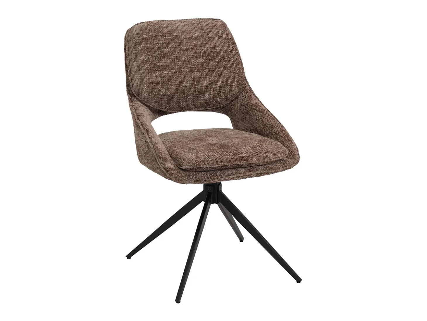 Silla de comedor MCW-N73 (set de 2), marrón