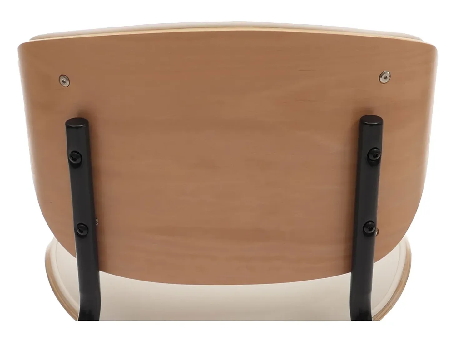 Silla de comedor MCW-O45 (juego de 6), natural, blanco