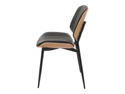 Silla de comedor MCW-O44 (juego de 6), natural, blanco