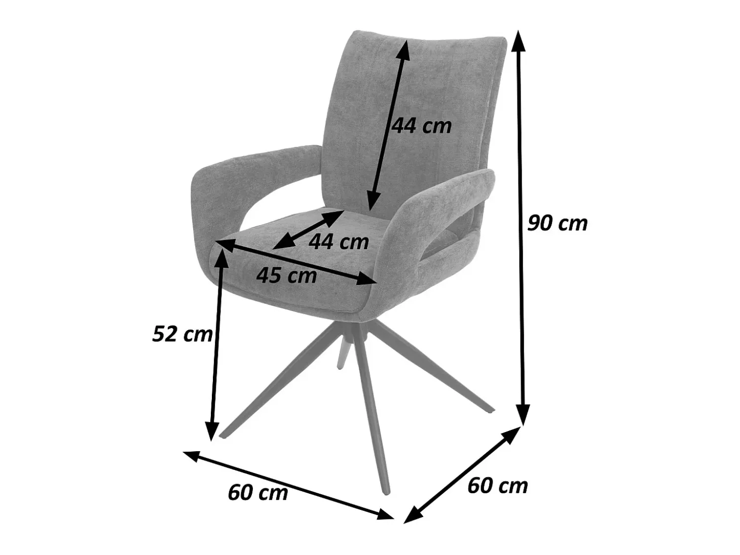 Silla de comedor MCW-O78 (juego de 6), verde