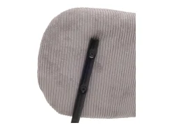 Silla de comedor MCW-O26 (juego de 6), gris claro