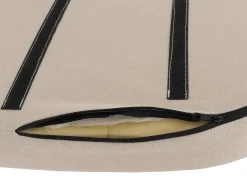 Silla de comedor MCW-O27 (juego de 6), beige