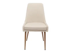 Silla de comedor MCW-O27 (juego de 6), beige