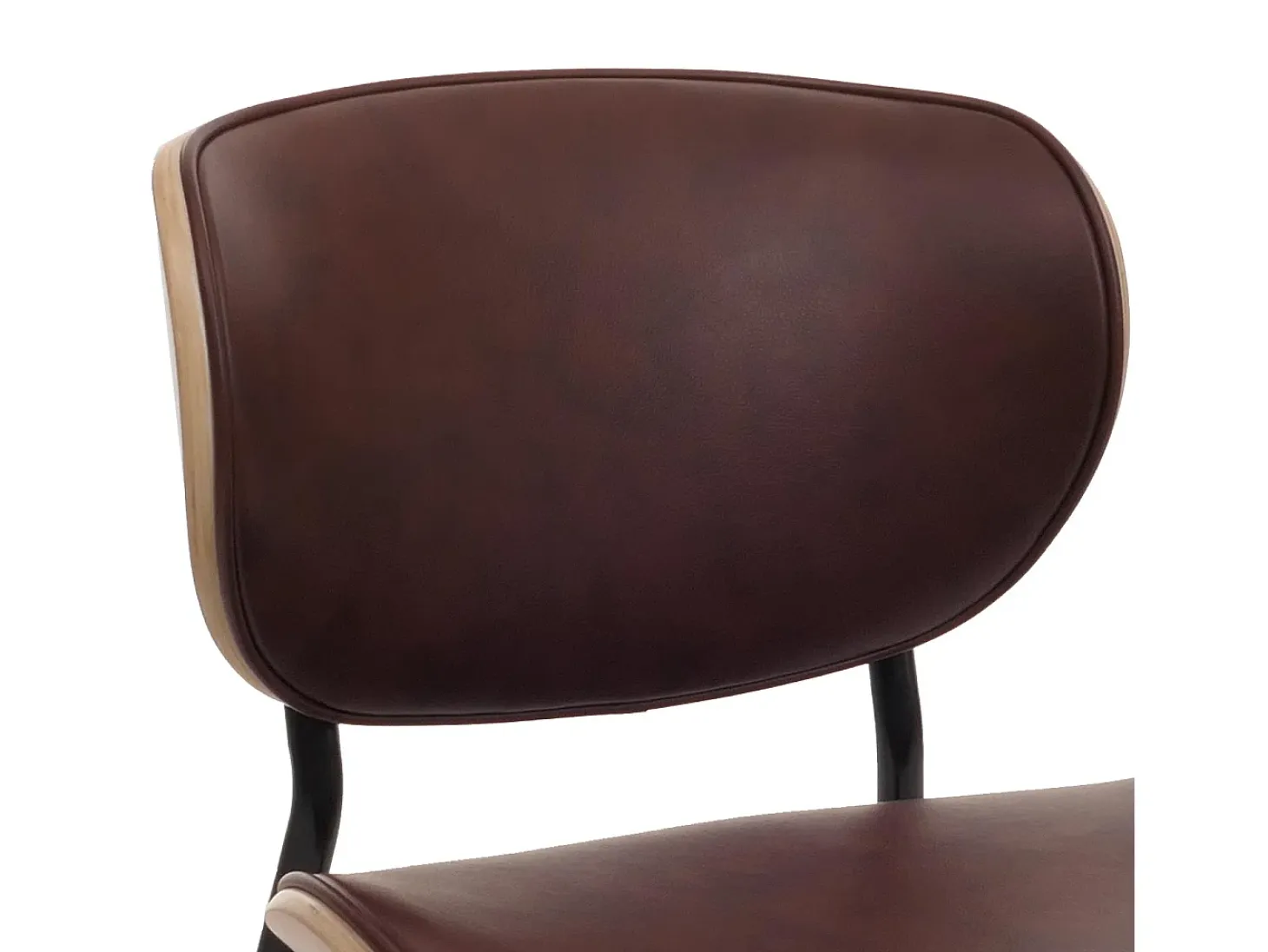 Silla de comedor MCW-O45 (juego de 6), natural, marrón vintage