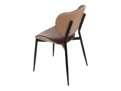 Silla de comedor MCW-O45 (juego de 6), natural, marrón vintage