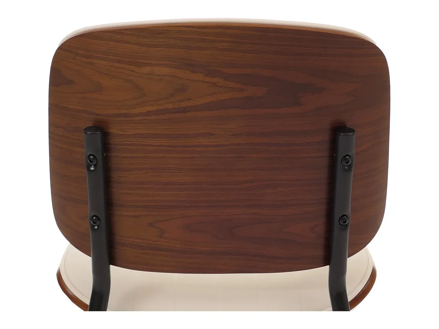 Silla de comedor MCW-O44 (juego de 6), aspecto nogal, blanco