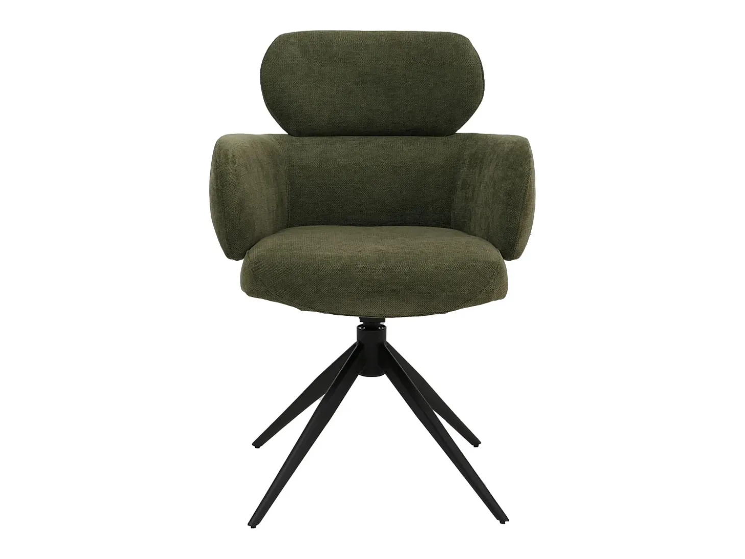 Silla de comedor MCW-O77 (juego de 6), verde oliva