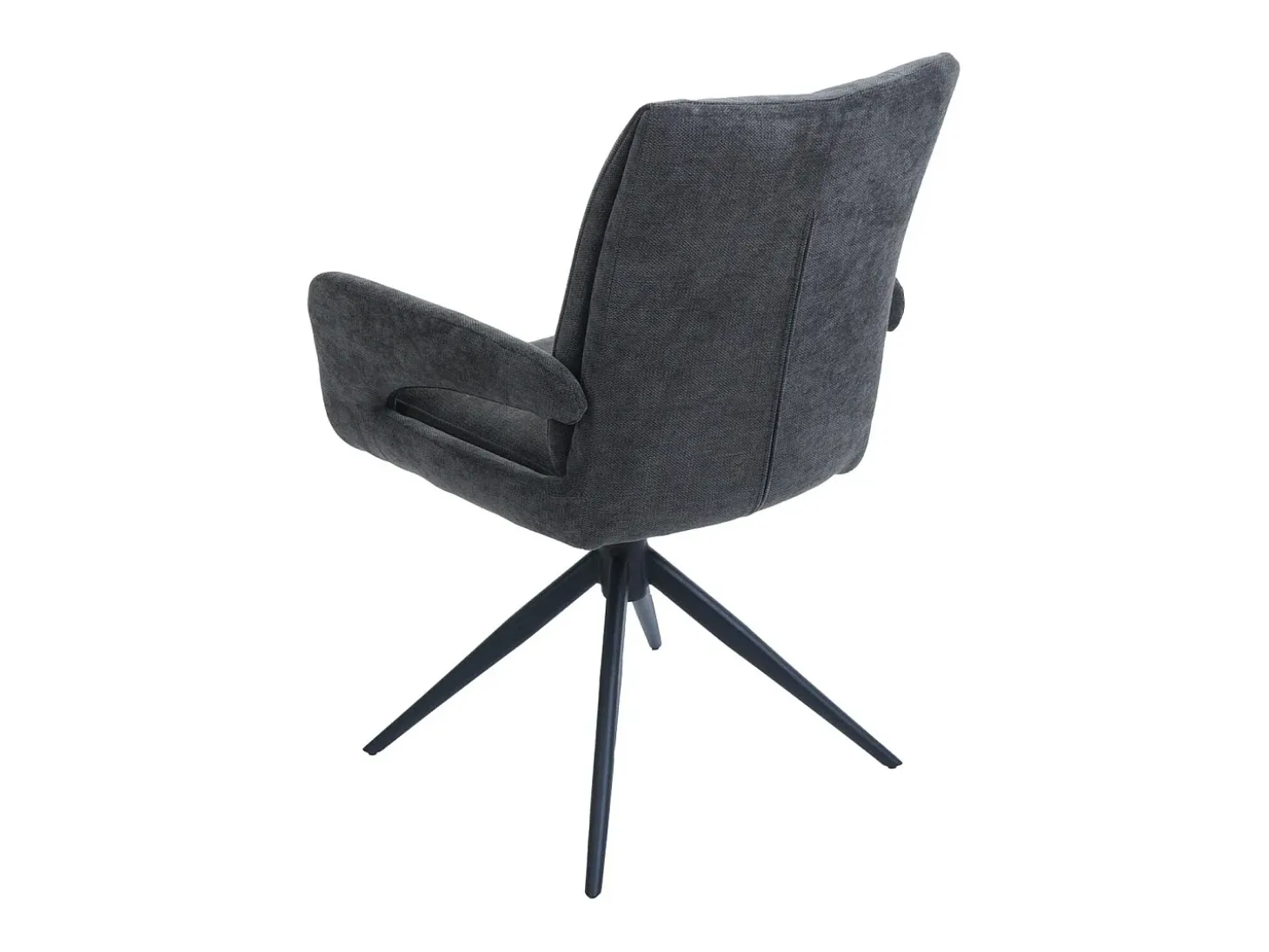 Silla de comedor MCW-O78 (juego de 6), gris oscuro
