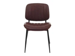 Silla de comedor MCW-O44 (juego de 6), aspecto nogal, marrón vintage