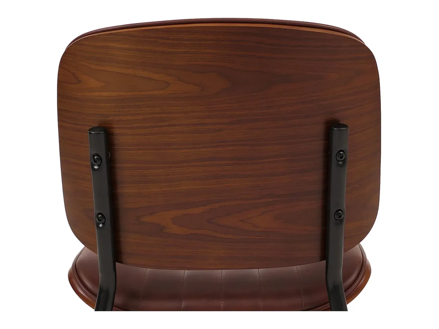 Silla de comedor MCW-O44 (juego de 6), aspecto nogal, marrón vintage