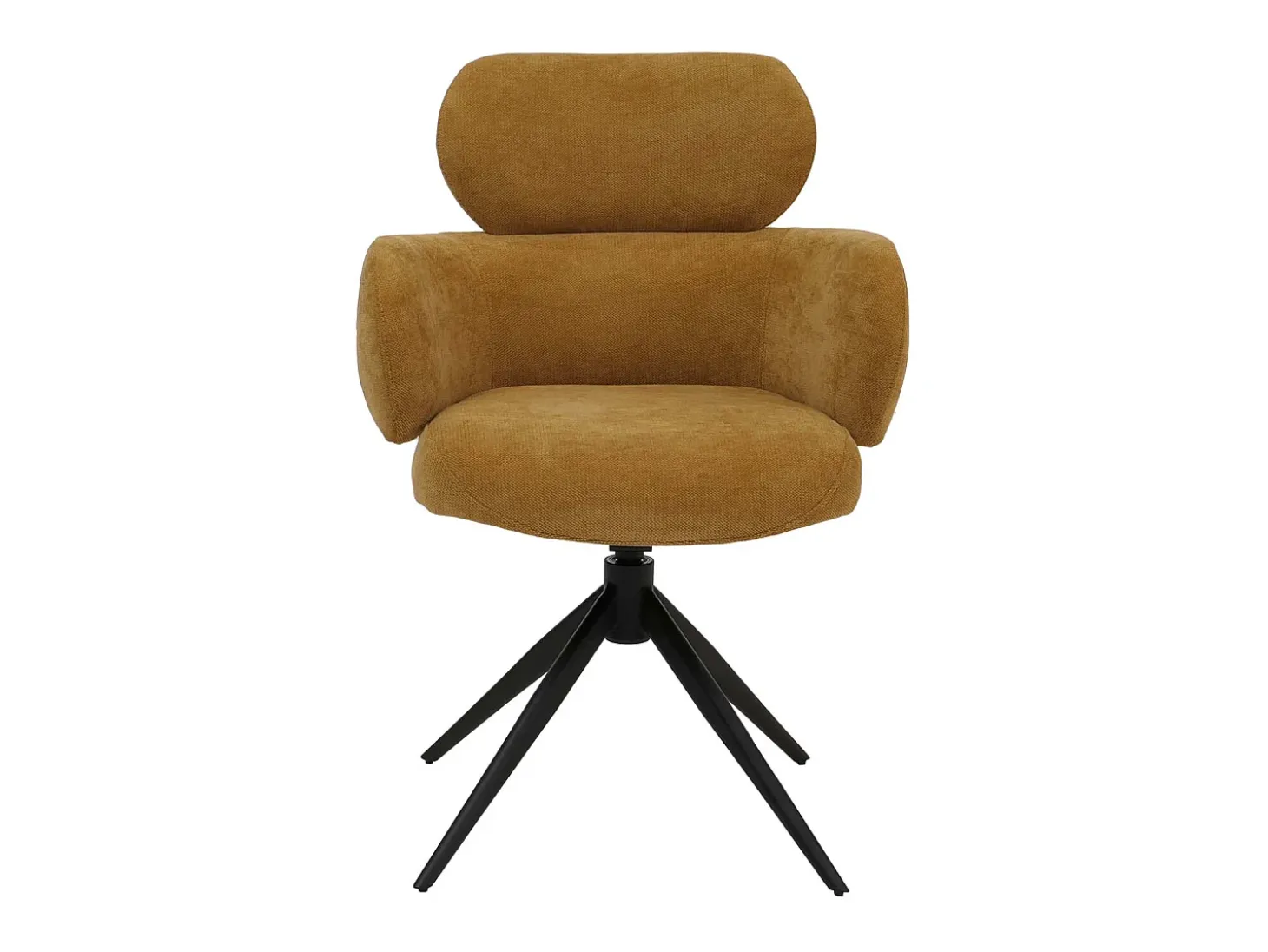 Silla de comedor MCW-O77 (juego de 6), amarillo mostaza
