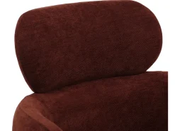 Silla de comedor MCW-O77 (juego de 6), rojo marrón