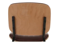 Silla de comedor MCW-O44 (set de 2), natural, vintage marrón