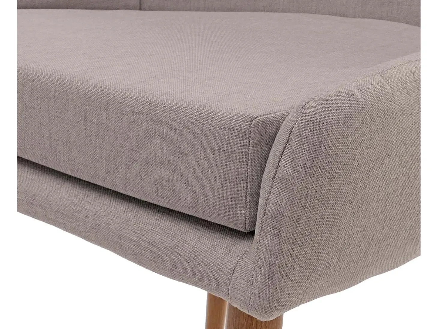 Silla de comedor MCW-O27 (set de 2), gris claro