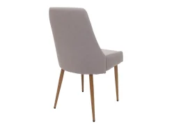 Silla de comedor MCW-O27 (set de 2), gris claro