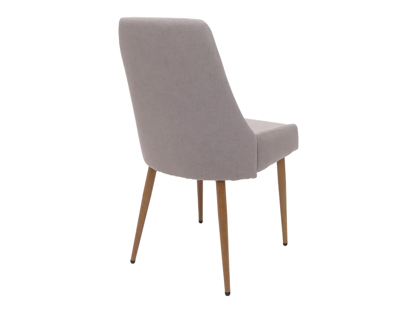 Silla de comedor MCW-O27 (set de 2), gris claro