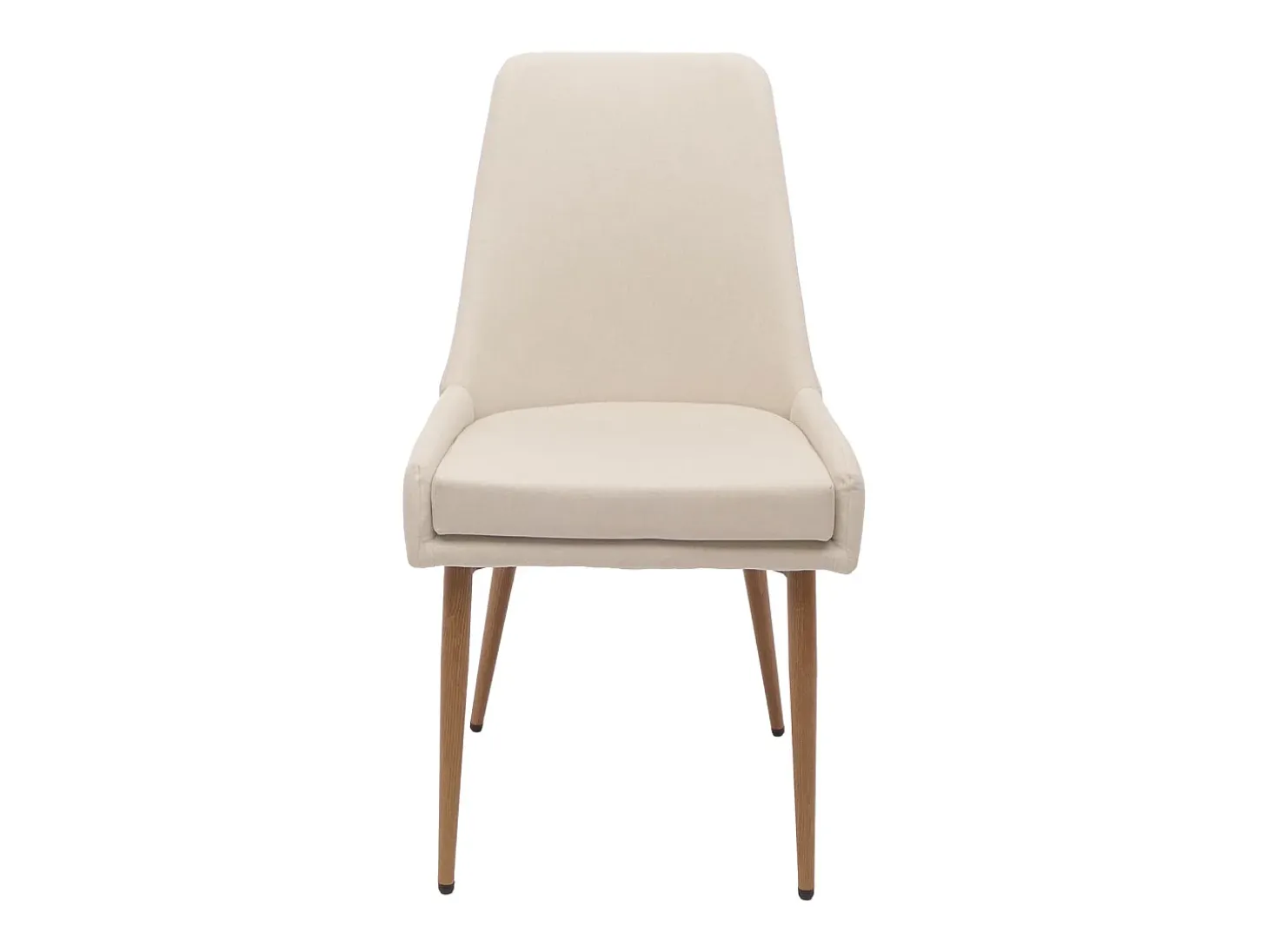 Silla de comedor MCW-O27 (set de 2), beige