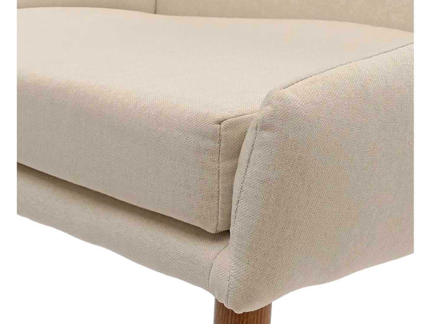 Silla de comedor MCW-O27 (set de 2), beige